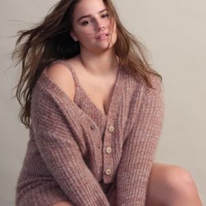 ELOQUII Fuzzy Cardigan